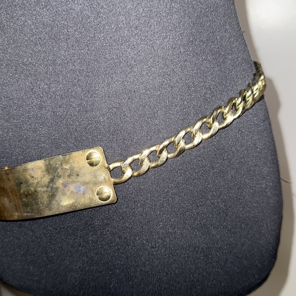 Chunky Metal Plate Chain Belt - Picture 2 of 7